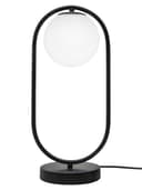 Modern Retro Opaque Globe Black Table Lamp H3008