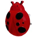 1W LED Night Light with Auto Sensor Red Ladybug Plug In Dusk to Dawn A62R