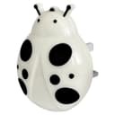1W LED Night Light with Auto Sensor White Ladybug Plug In Dusk to Dawn A62W