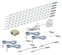 6 x 30cm Plug In LED Cool White Under Kitchen Cupboard Cabinet Strip Lights 