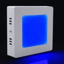 BLUE 6w LED Ceiling Panel Square Surface Mount Spotlight Blue