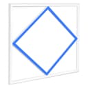 64W LED Recessed Ceiling Panel Frame Edge Light Blue and 6500K Cool White 600×600 PFL03