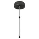 Metal Ceiling Pull Cord Light Switch 1 Way 6A Black Nickel PU04