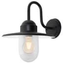 Traditional Outdoor Wall Light Down Lantern Black with Glass Diffuser ZLC087