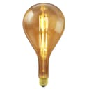 8W Pear Shape Antique Vintage LED E27 Large Smoked Glass PS160