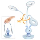 Blue Bunny LED Reading Light Touch Control Table Lamp USB Rechargeable BDL01BL