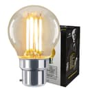 Filament Vintage 4w LED Golf Ball Light Bulb B22 Bayonet Clear Glass