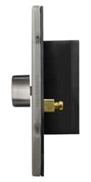 LED Dimmer Switch 800w 2 Gang 300w x 2 Single Pole Gloss Brushed Chrome Screwless N354DME