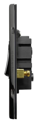 Metal Polished Black Nickel Fan Isolator Switch 10A Screwless Finish N311GME