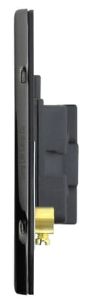 Metal Polish Black Nickel 13A Fused Spur Connection Unit Screwless Plate Finish N416GME