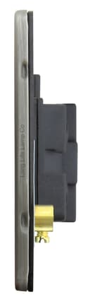 Metal Gloss Brushed Chrome 13A Fused Spur Connection Unit Screwless Plate Finish N416DME