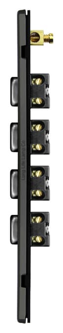 Light Switch 4 Gang 2 Way Polished Black Nickel Wall Switch Screwless Finish N308GME