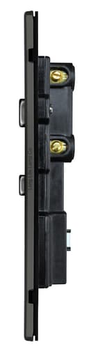 Black Nickel 45A Cooker Control Switch Unit with 13A Socket Neon Indicators N331GME Screwless Plate Finish