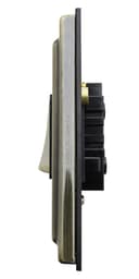 Brush Antique Brass Light Switch 3 Gang 10amp 2 Way BE306 KME