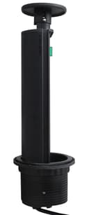 Black Top Power Tower Pop Up Socket With 2 USB Charging Port 3 Plug Sockets 