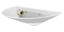 Modern Half Round Moon White Ceramic Contemporary Indoor Wall Light Lamp