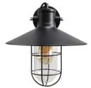 Vintage Industrial Nautical Fishermans Black Cage Wall Light Lampshade WD043