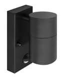 Black PIR Stainless Steel Single Outdoor Wall Light With Movement Sensor Down ZLC037DSEN