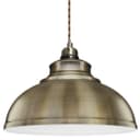 Vintage Antique Brass Hanging Ceiling Pendant Shade
