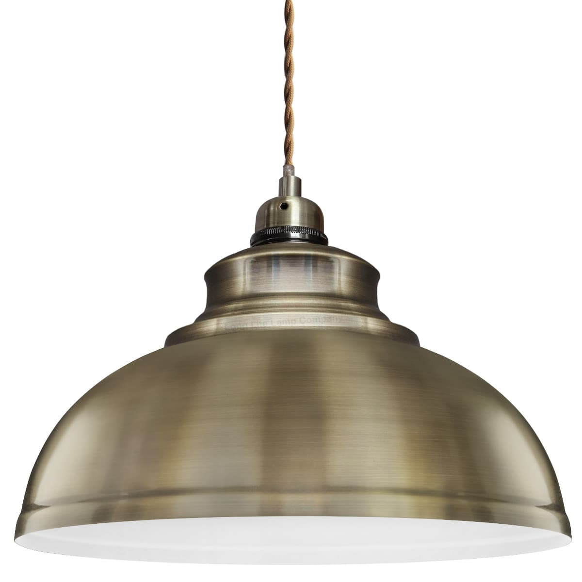 Vintage Antique Brass Hanging Ceiling Pendant Shade