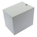 Matt White Finish Mini Cube Single Outdoor Wall Light Fixture GU10 ZLC065W 