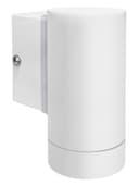 Matt White Single Stainless Steel Outdoor Wall Light ZLC053W