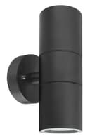 Modern GU10 Black Double Up Down Outdoor Stainless Steel Wall Light ZLC035B