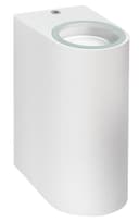 Matt White LED Modern Double Outdoor Wall Light Up/Down Garden Light ZLC055W 