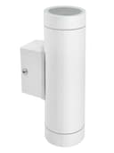 Matt White Stainless Steel Double Outdoor Wall Light ZLC054W  