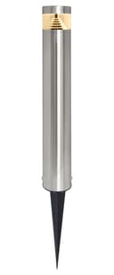 Modern LED Bollard Post Ground Spike Light Warm White Stainless Steel ZLC078WW