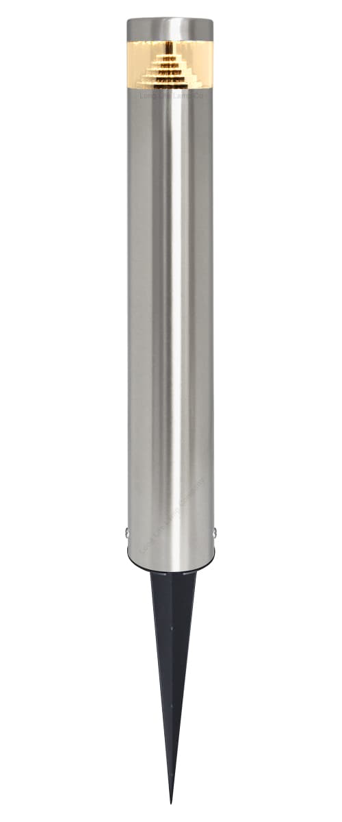 Modern LED Bollard Post Ground Spike Light Warm White Stainless Steel ZLC078WW