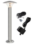 LED Bollard Modern Stainless Steel Garden Lamp Post Warm White Light with 12v Transformer ZLC048WW