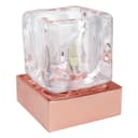 Ambient Glass Ice Cube Touch Dimmable Table Lamp Copper Base with G9 Bulb 