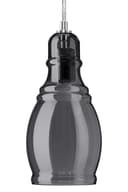 Smoke Grey Glass Ceiling Light Shade Pendant Chrome Modern Retro Vintage 