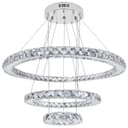 Modern Round Chandelier LED Ring Pendant Ceiling Light Cool White M0172