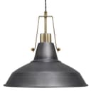 Industrial Antique Brass Ceiling Pendant Light Pewter Grey M0175