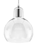 Modern Mini Globe Clear Glass Pendant Light M0185