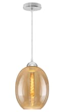 Modern Vintage Oval Glass Ceiling Pendant Light M0196