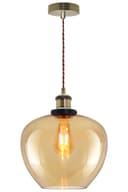 Modern Vintage Glass Globe Pendant Light M0207