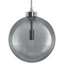 Modern Vintage Ceiling Smoked Grey Globe Pendant Light M0211