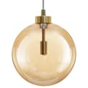 Modern Vintage Ceiling Smoked Gold Globe Pendant Light M0212