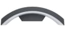 Modern Curved 7W LED Outdoor Wall Light Cool White ZLC339CW