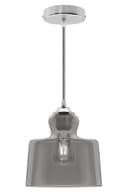 Modern Vintage Grey Smoked Glass Pendant Lamp M0224