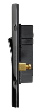 1 Gang Intermediate Single Light Switch Black Nickel Screwless Plate N313GME 
