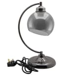 Modern Smoked Glass Globe Table Lamp M0234