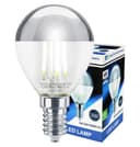 4w LED Crown Silver Light Bulb E14 SES G45 Mirror Top Cool White 6000k