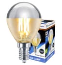 4w LED Crown Silver Light Bulb E14 SES G45 Mirror Top Warm White 3000k
