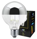 4w LED Crown Silver Light Bulb Mirror Top E27 Cool White