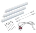12w LED T5 Under Cabinet Link Light 6000k Cool White 220-240v AC Pack of 3 x 1 feet with Plug UC300