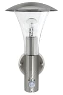 Brushed Stainless Steel Wall Light With Movement Sensor IP44 ZLC012 